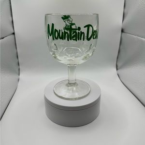 Vintage Mountain Dew Thumbprint Goblet